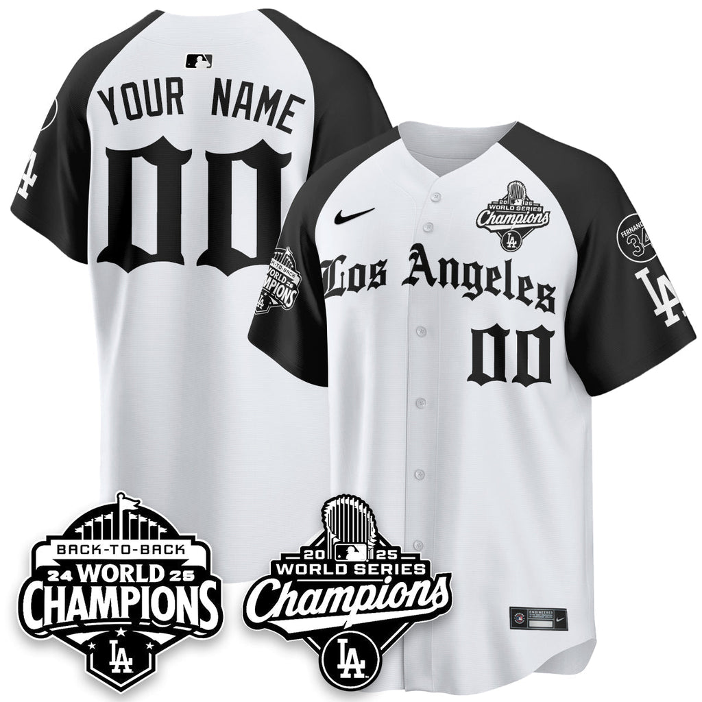 LAD 2025 World Series Champions Vapor Premier Limited Jersey - LA Gothic Edition - Stitched
