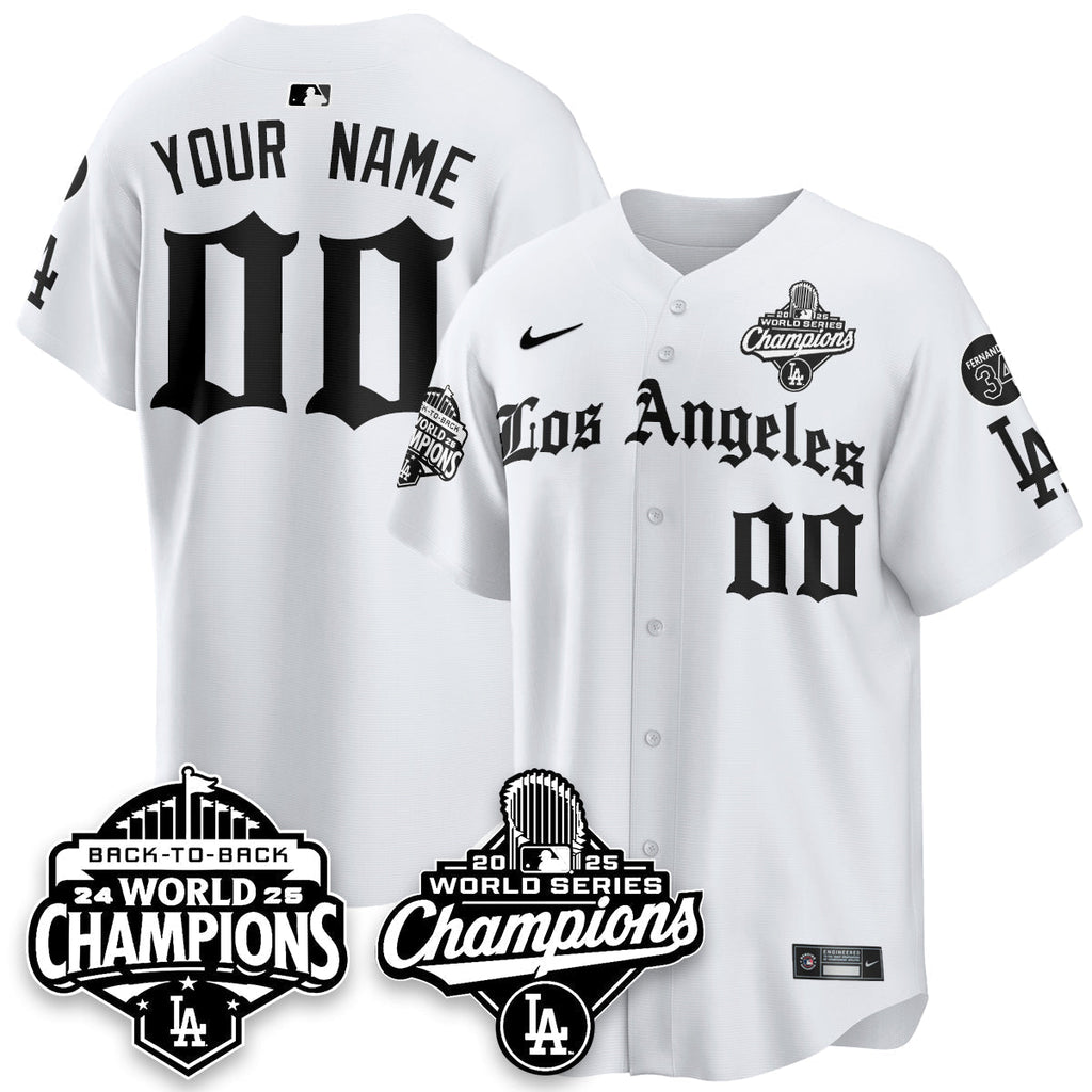 LAD 2025 World Series Champions Vapor Premier Limited Jersey - LA Gothic Edition - Stitched