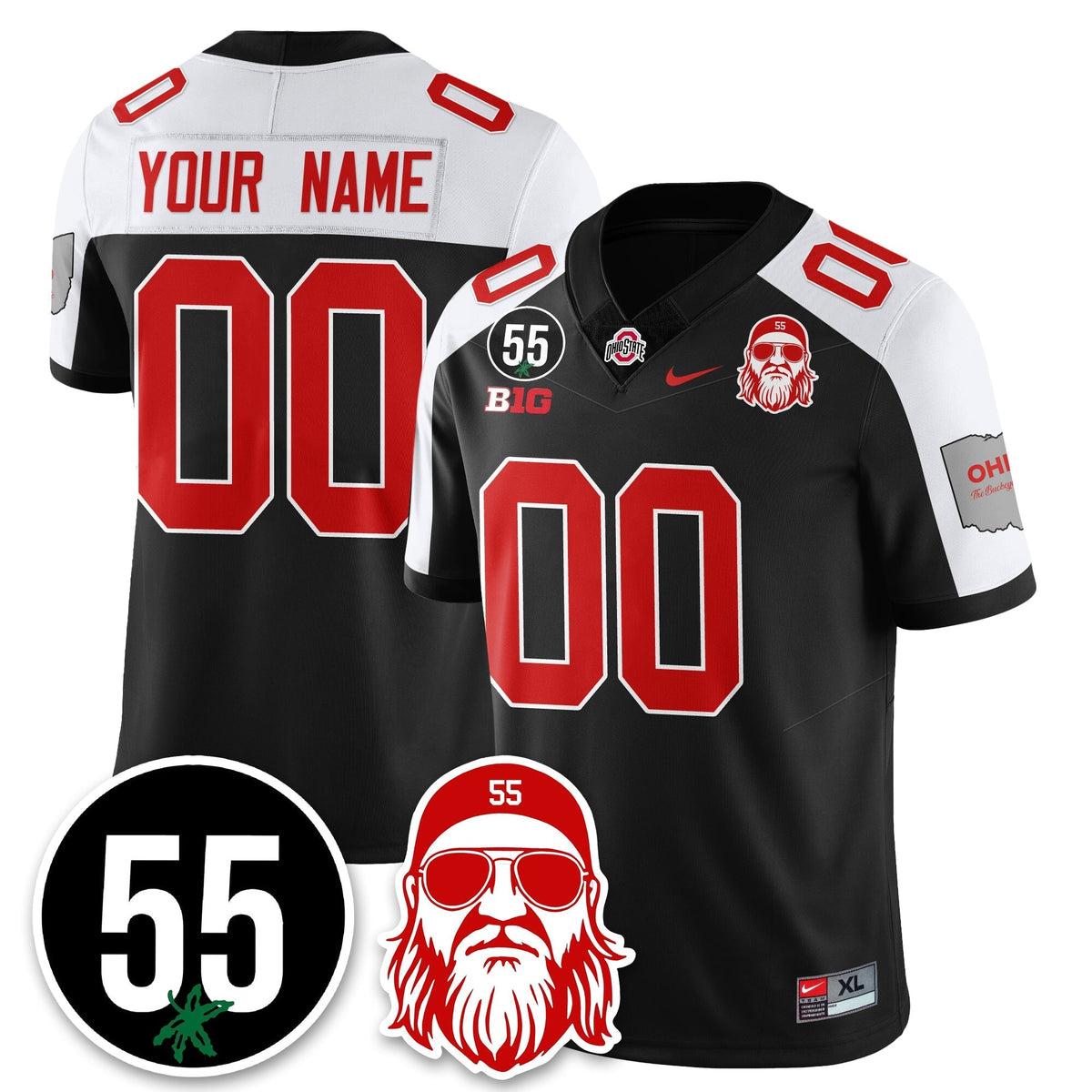 Custom OSU Vapor Limited Jersey - Nick Mangold Patch