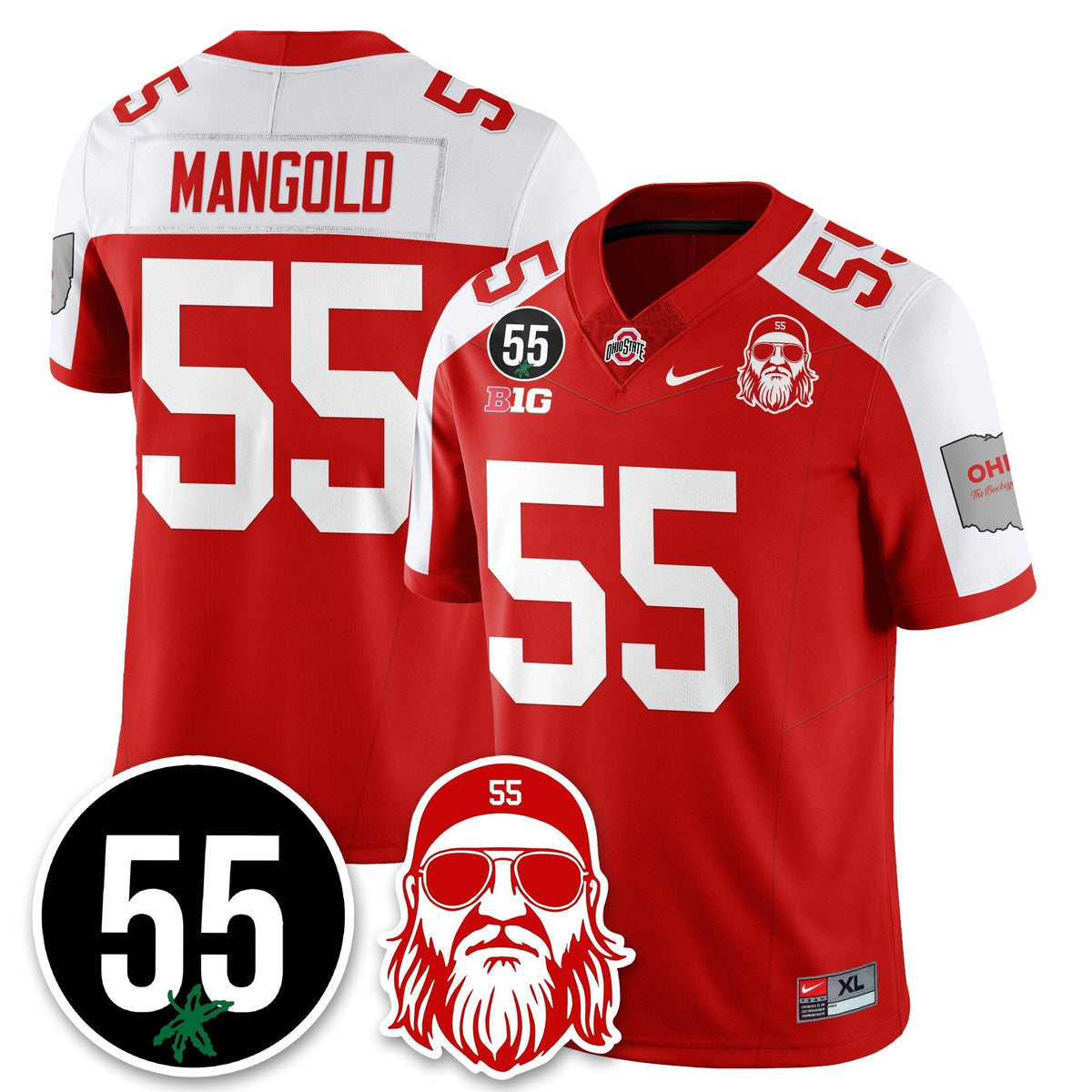 OSU Vapor Limited Jersey - Nick Mangold Patch