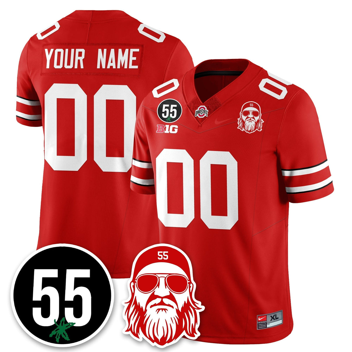 Custom OSU Vapor Limited Jersey - Nick Mangold Patch