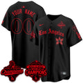LAD 2025 World Series Champions x Stranger Things Vapor Premier Custom Jersey - Stitched