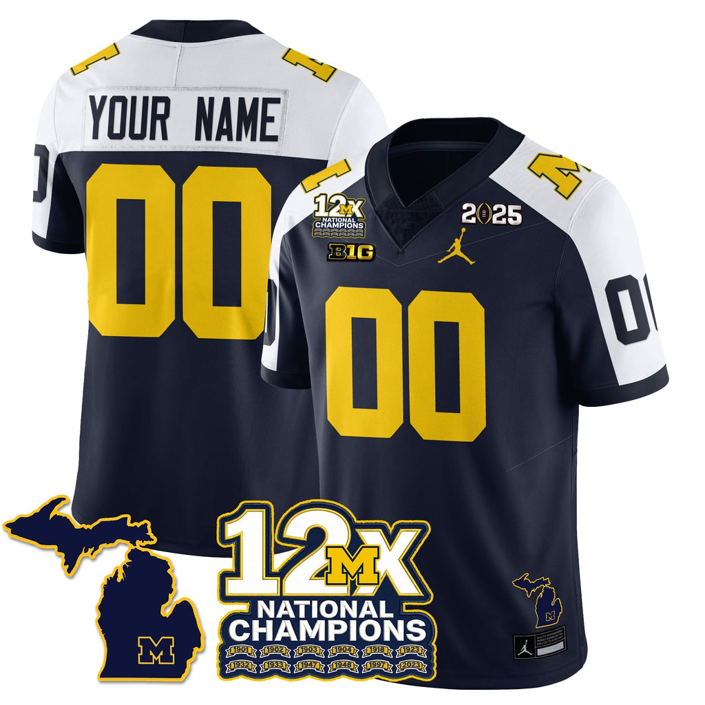 MICH 12x-Time National Champions Vapor Limited Football Jersey