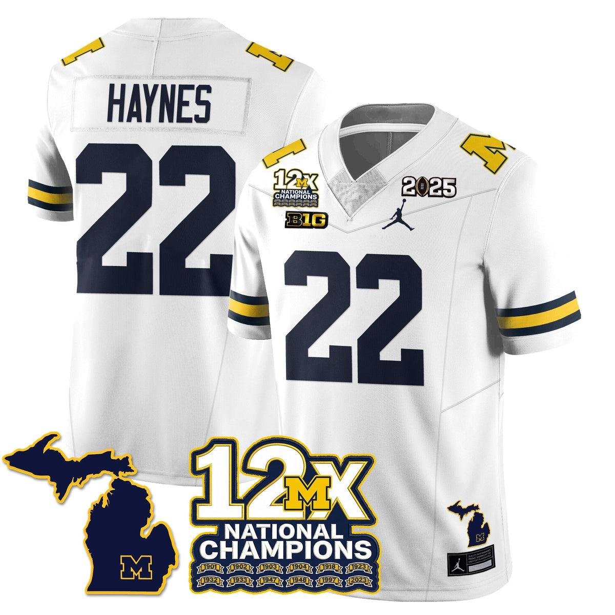 MICH 12x-Time National Champions Vapor Limited Football Jersey
