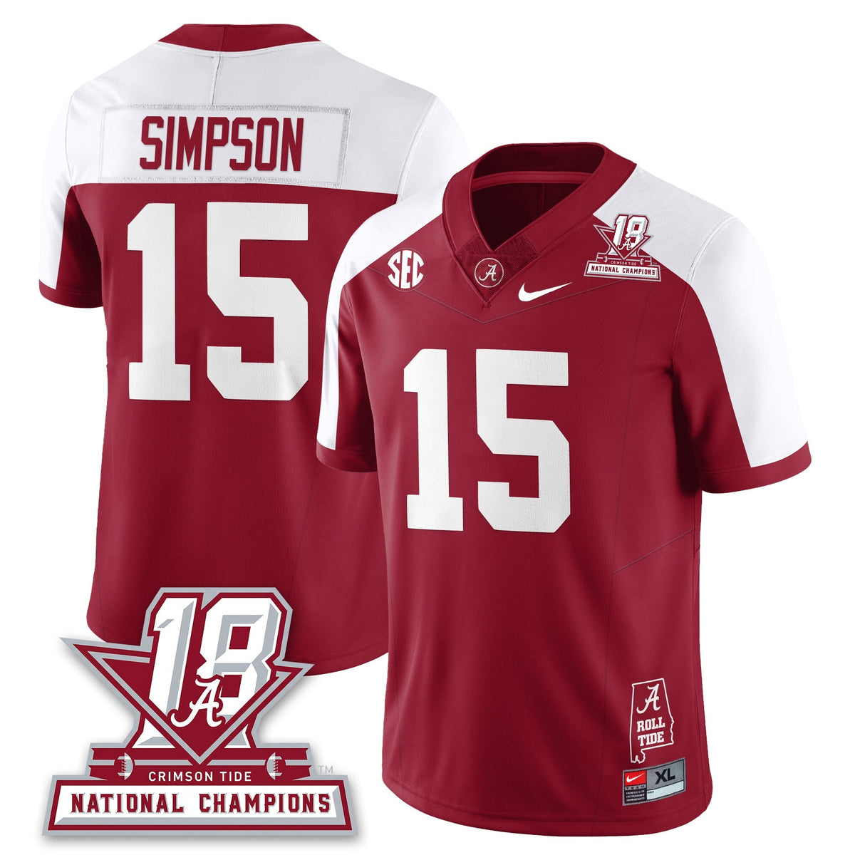 BAMA 18x-Time National Champions Vapor Limited Jersey