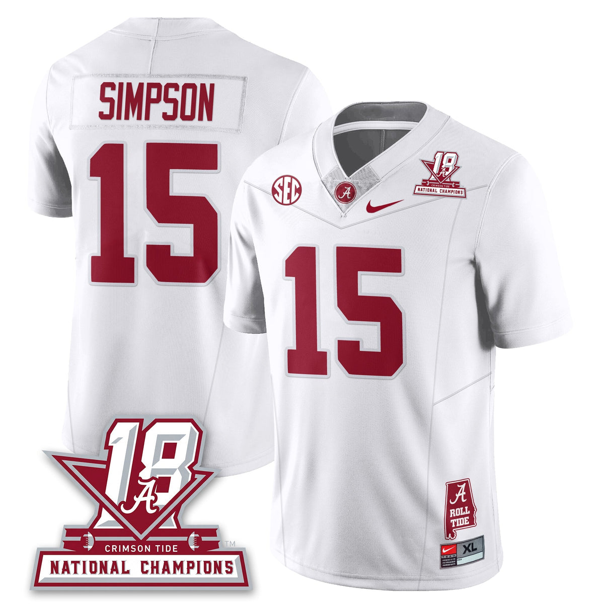BAMA 18x-Time National Champions Vapor Limited Jersey