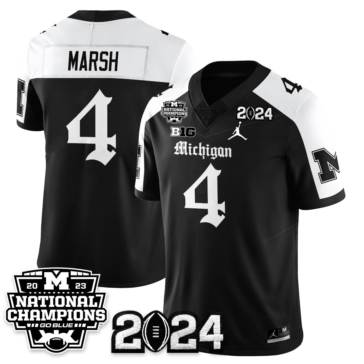MICH Gothic 2023 National Champions Vapor Limited Football Jersey