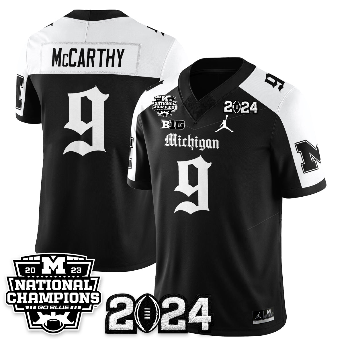MICH Gothic 2023 National Champions Vapor Limited Football Jersey