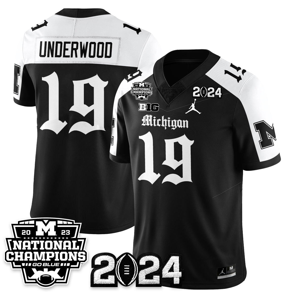MICH Gothic 2023 National Champions Vapor Limited Football Jersey