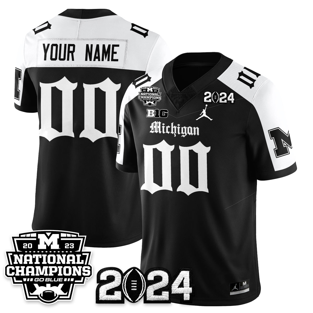 MICH Gothic 2023 National Champions Vapor Limited Football Jersey