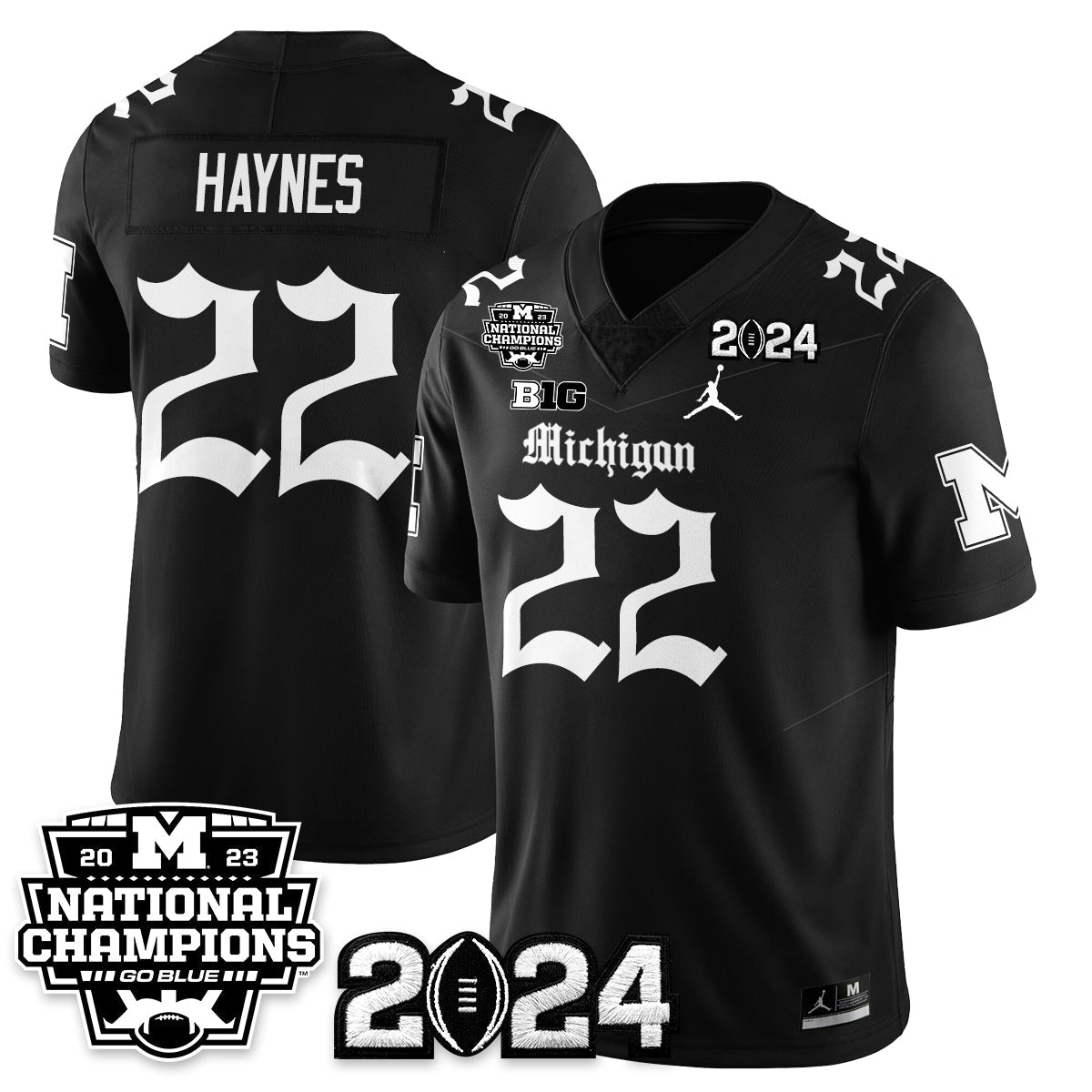 MICH Gothic 2023 National Champions Vapor Limited Football Jersey
