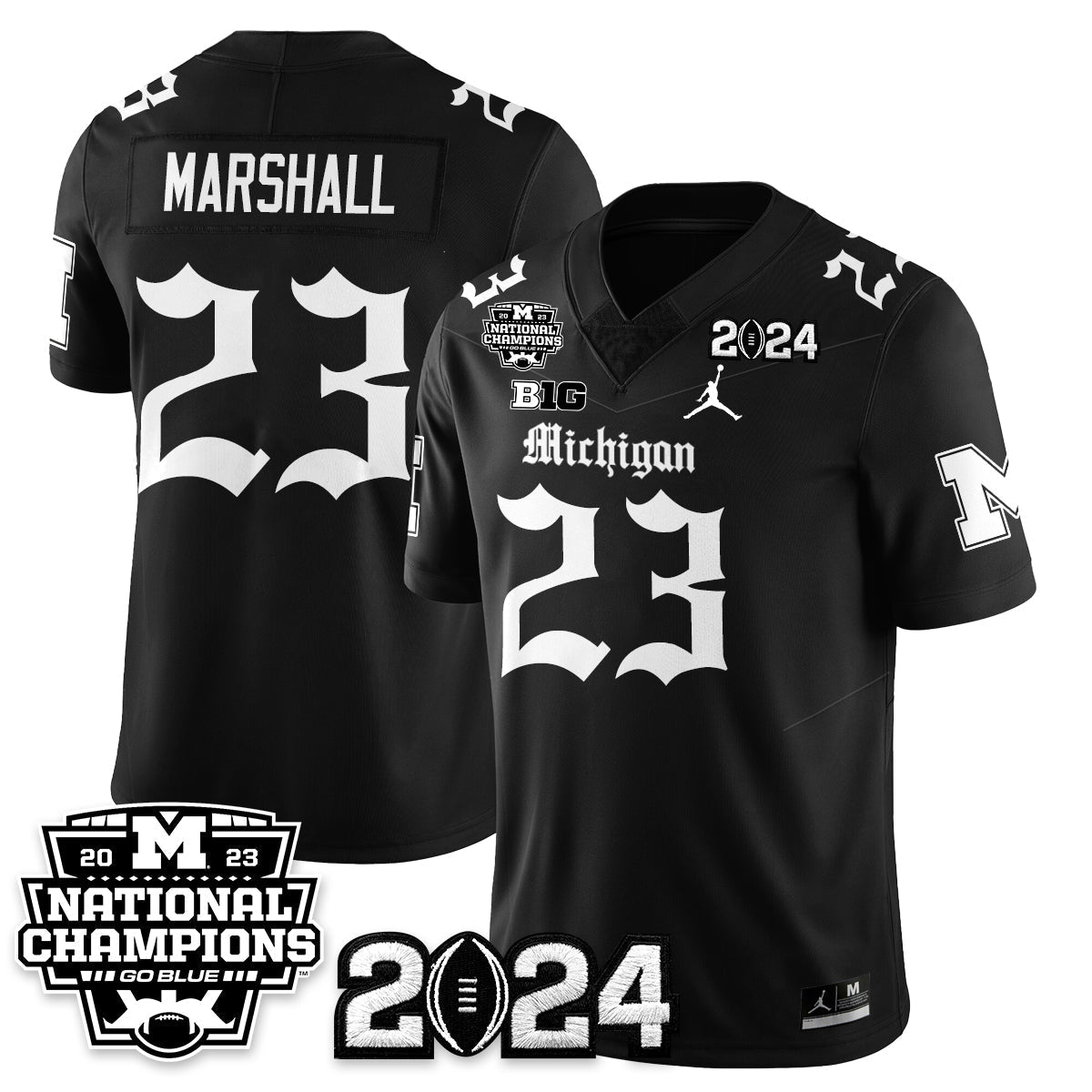 MICH Gothic 2023 National Champions Vapor Limited Football Jersey