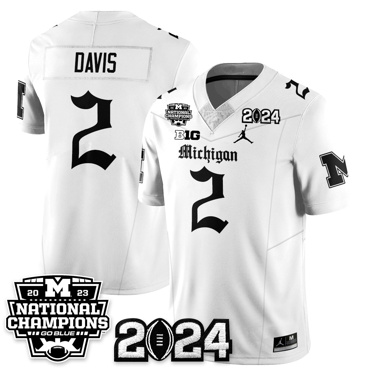 MICH Gothic 2023 National Champions Vapor Limited Football Jersey