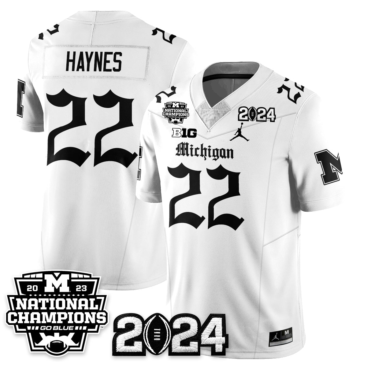 MICH Gothic 2023 National Champions Vapor Limited Football Jersey
