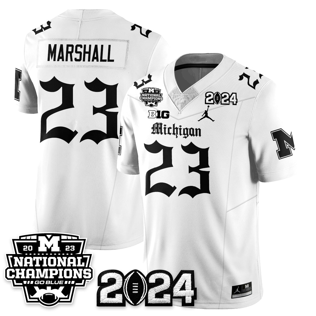 MICH Gothic 2023 National Champions Vapor Limited Football Jersey