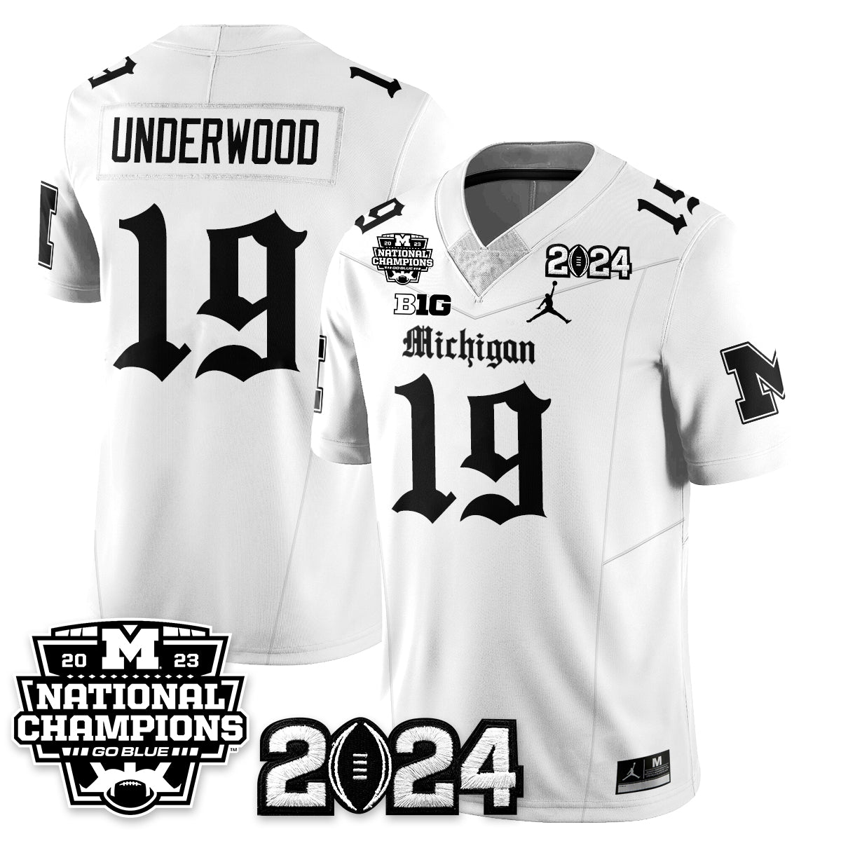 MICH Gothic 2023 National Champions Vapor Limited Football Jersey