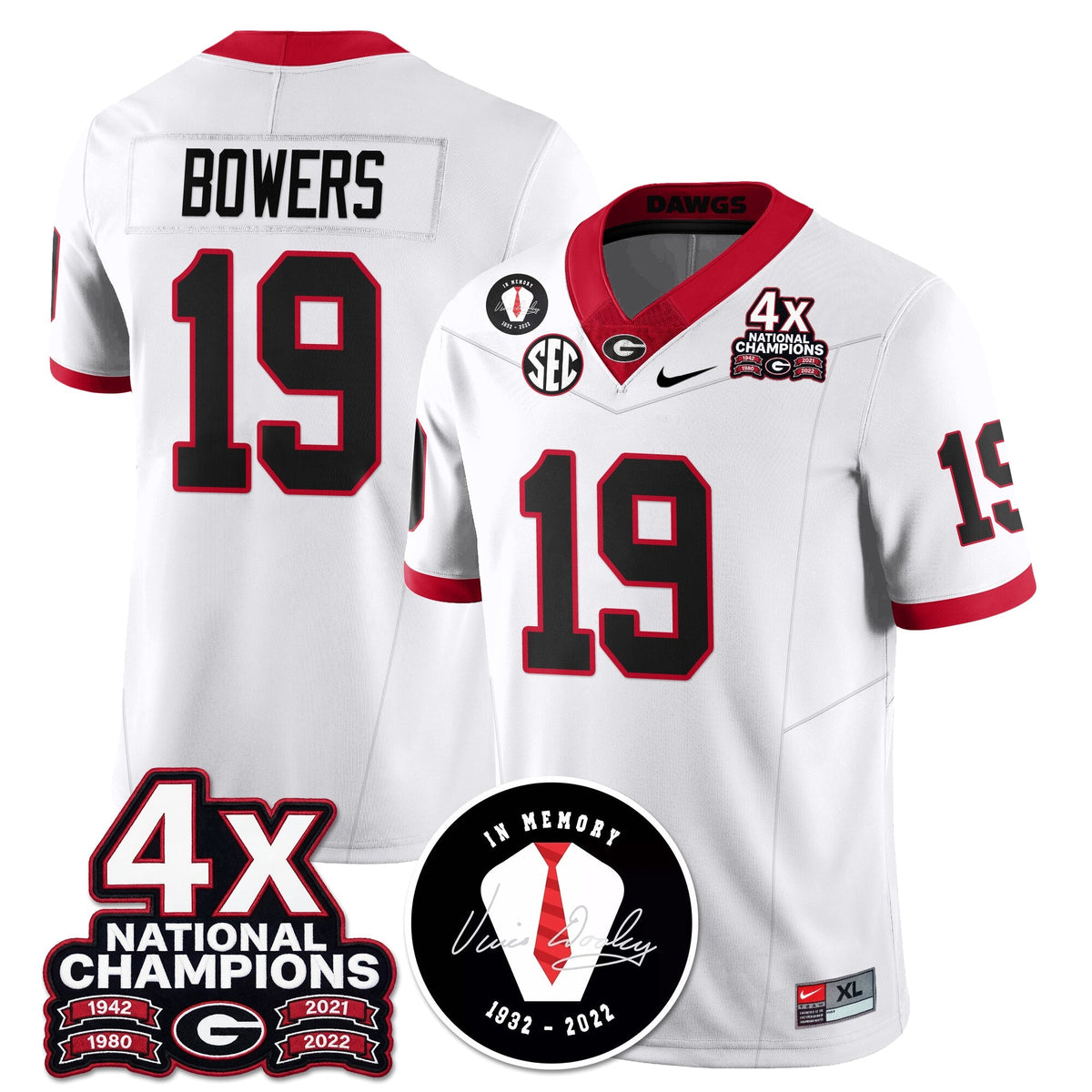 UGA 4x-Time National Champions Vapor Limited Jersey