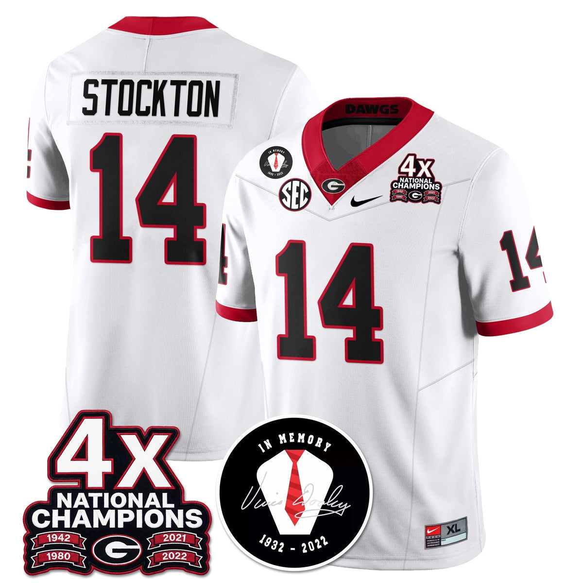 UGA 4x-Time National Champions Vapor Limited Jersey