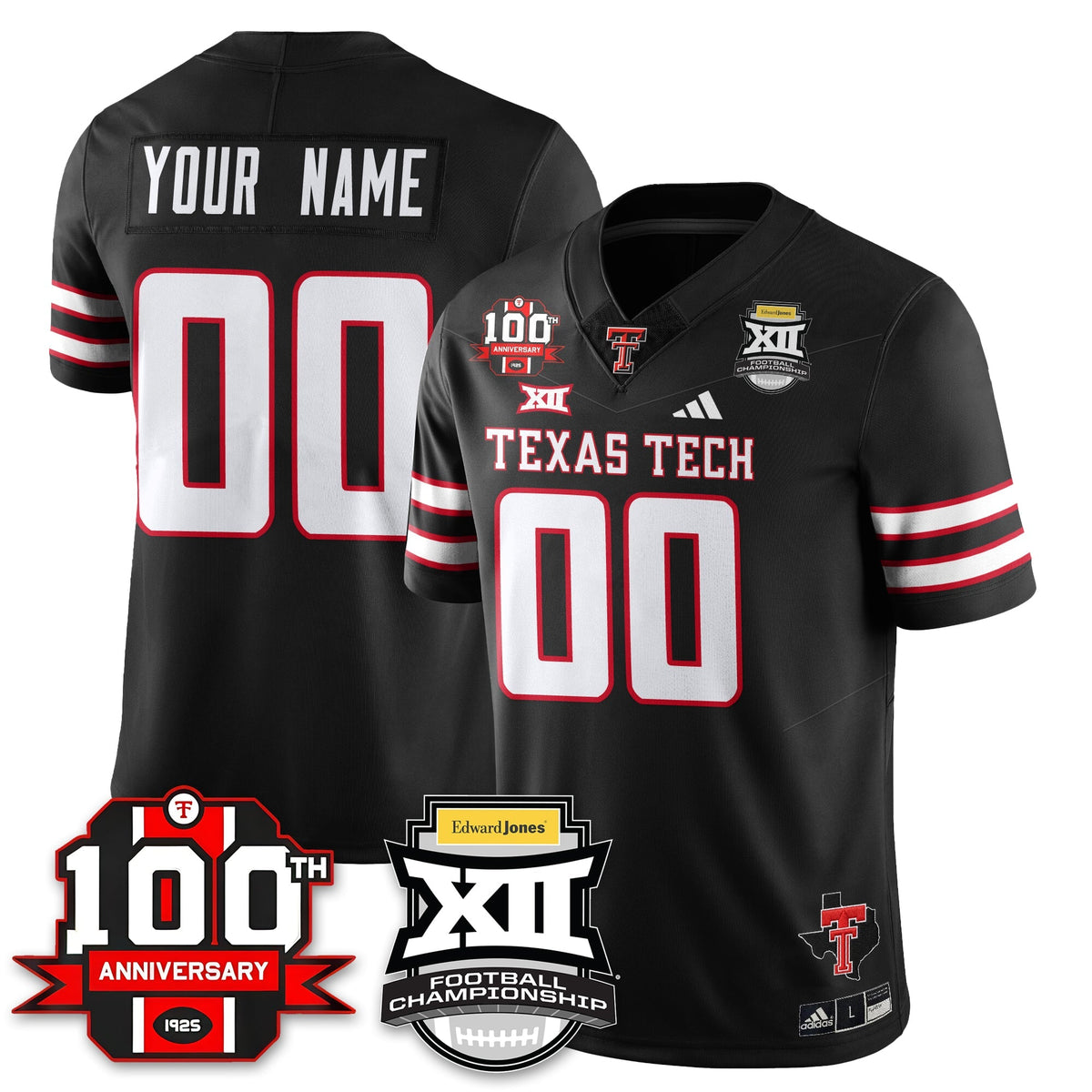 Custom TTU Vapor Limited Jersey - Edward Jones Champions