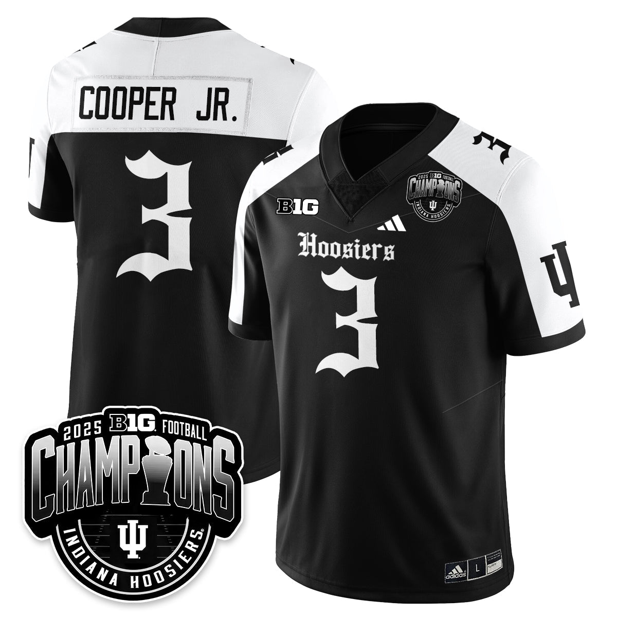 IND Gothic Vapor Limited Football Jersey - Big 10 Champions