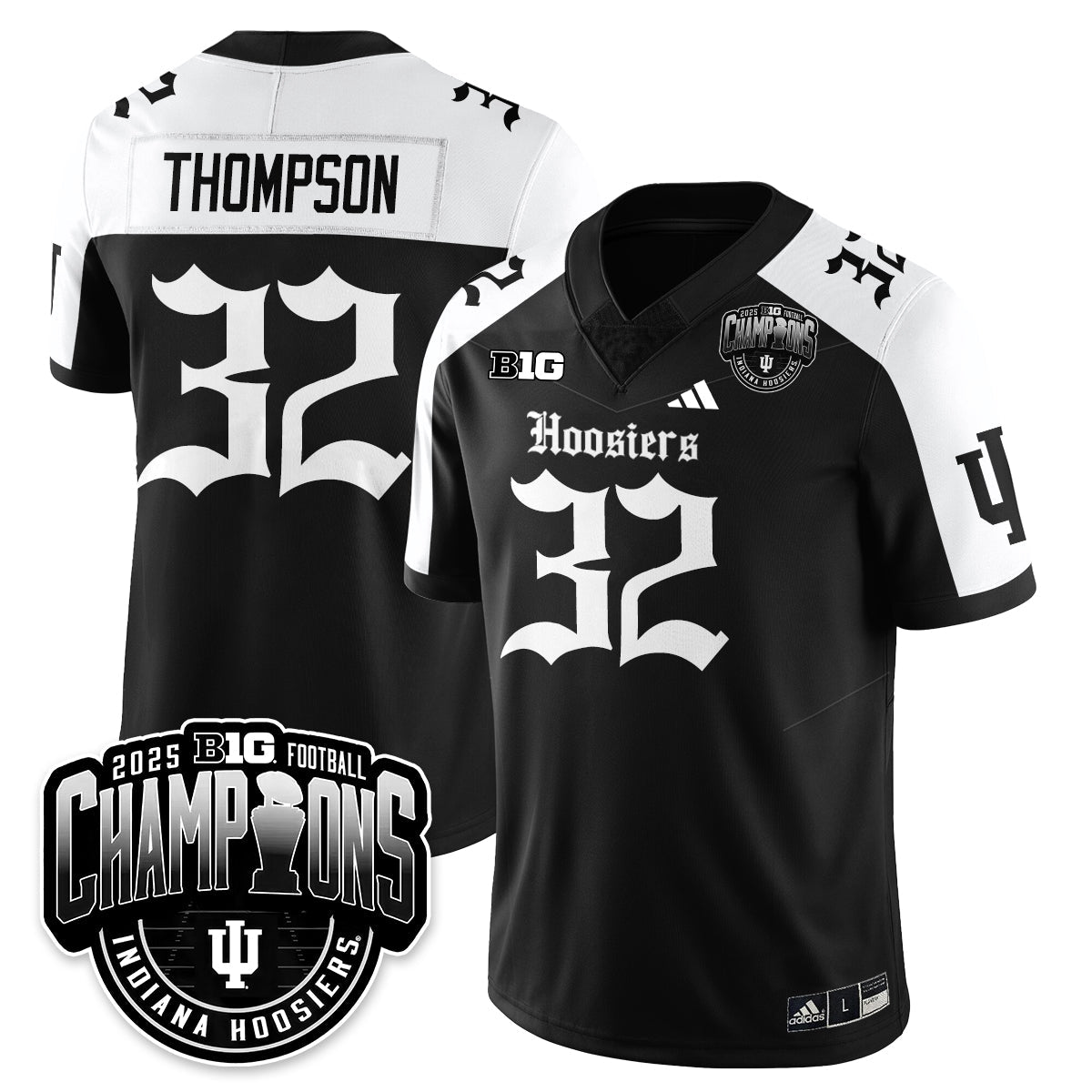 IND Gothic Vapor Limited Football Jersey - Big 10 Champions