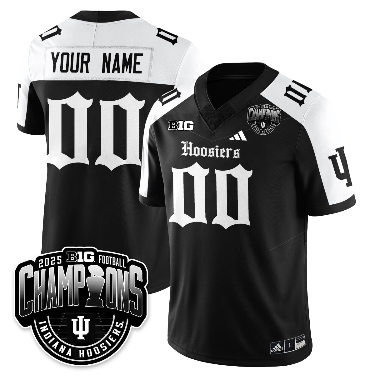 IND Gothic Vapor Limited Football Jersey - Big 10 Champions
