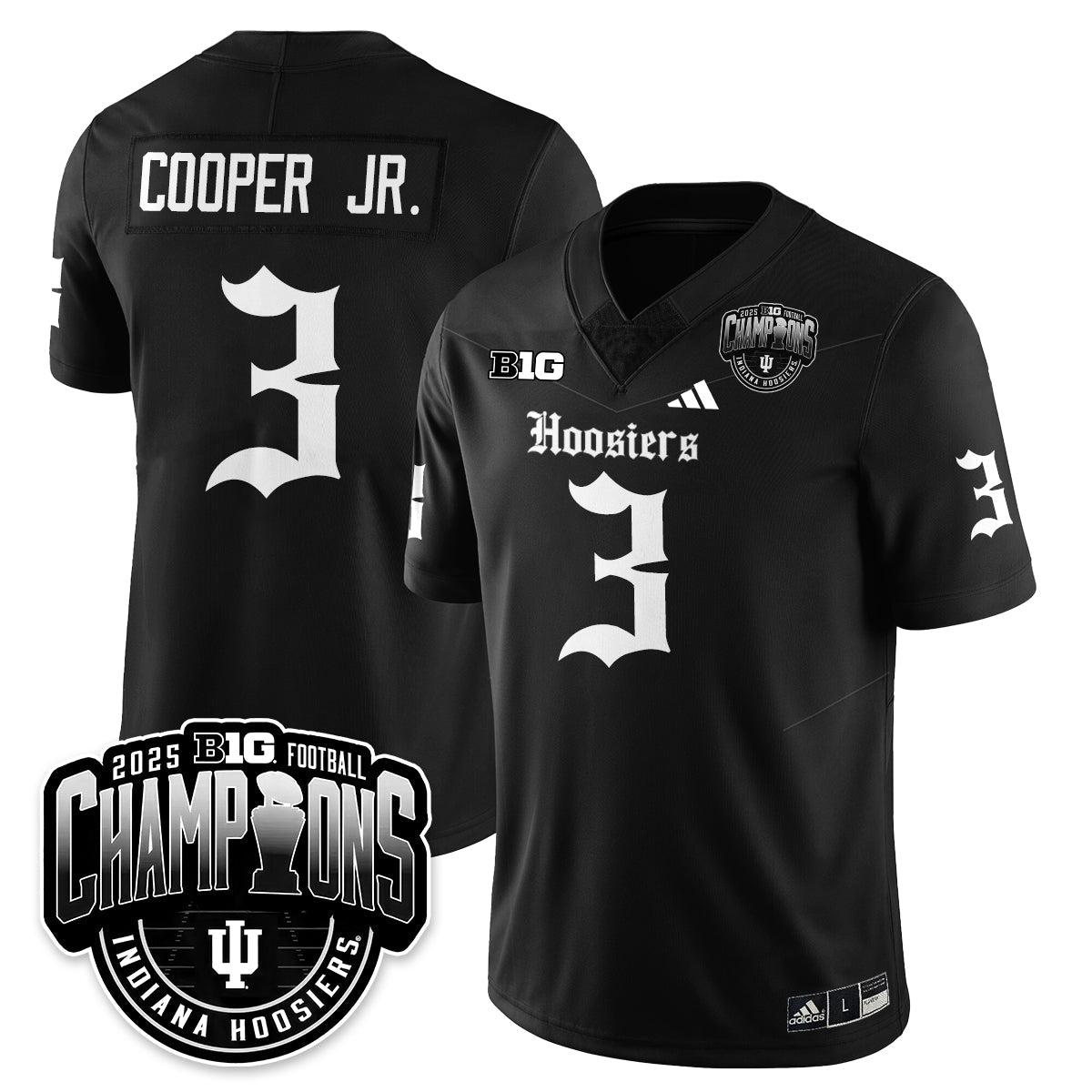 IND Gothic Vapor Limited Football Jersey - Big 10 Champions