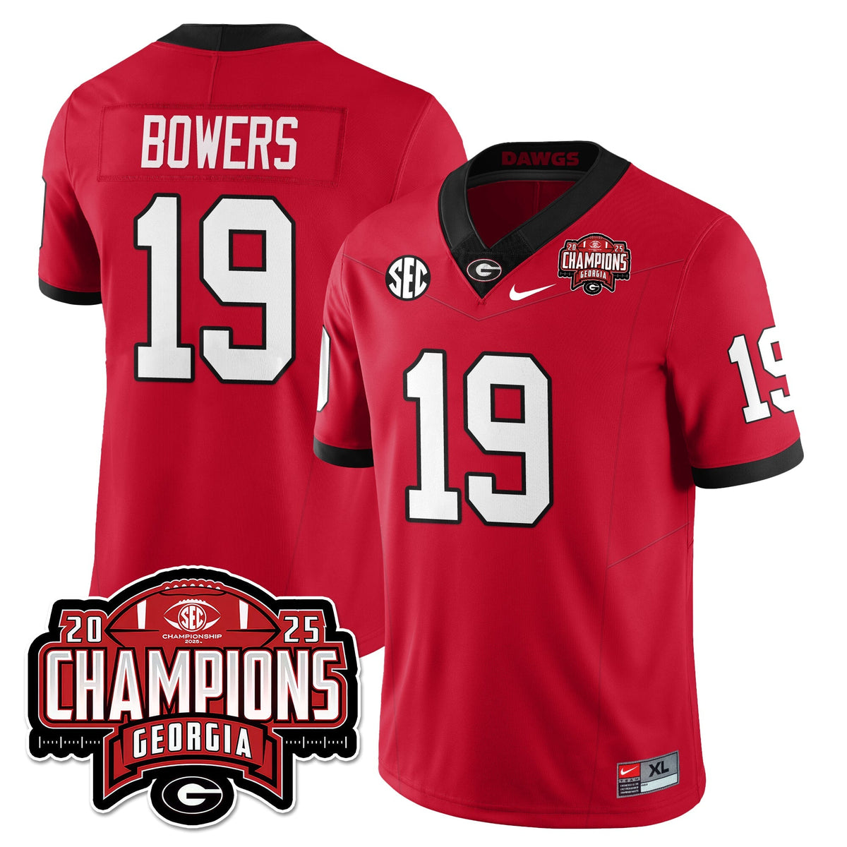 UGA Vapor Limited Jersey - SEC Football Champions