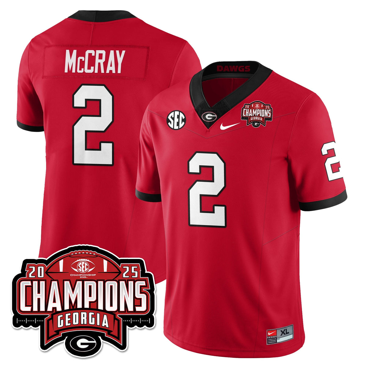 UGA Vapor Limited Jersey - SEC Football Champions