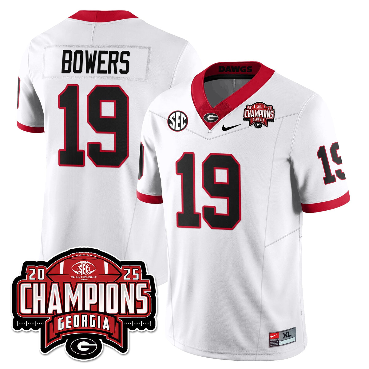 UGA Vapor Limited Jersey - SEC Football Champions