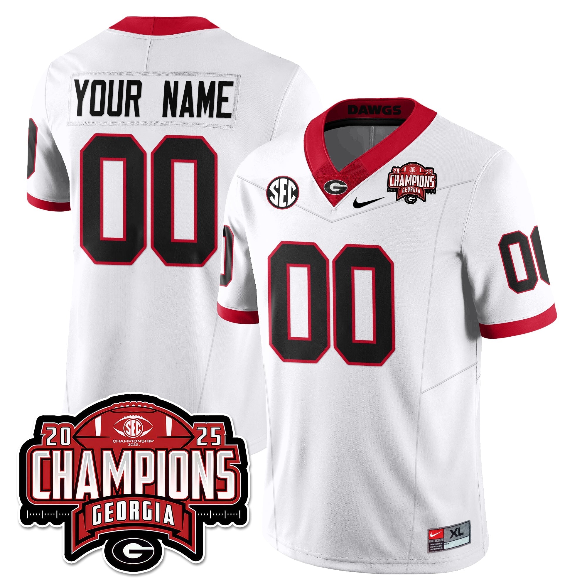 UGA Vapor Limited Jersey - SEC Football Champions