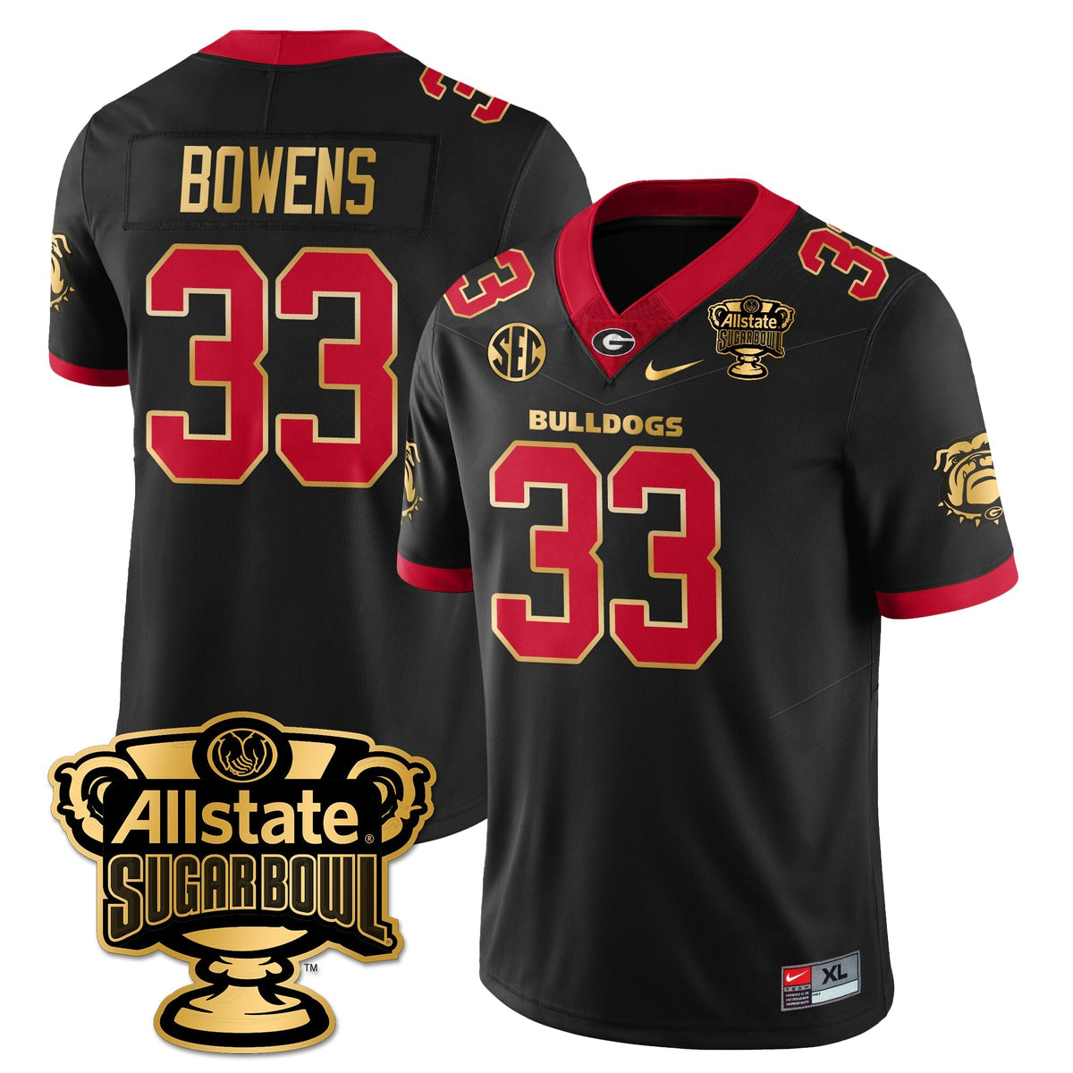 UGA Vapor Limited Football Jersey - Sugar Bowl