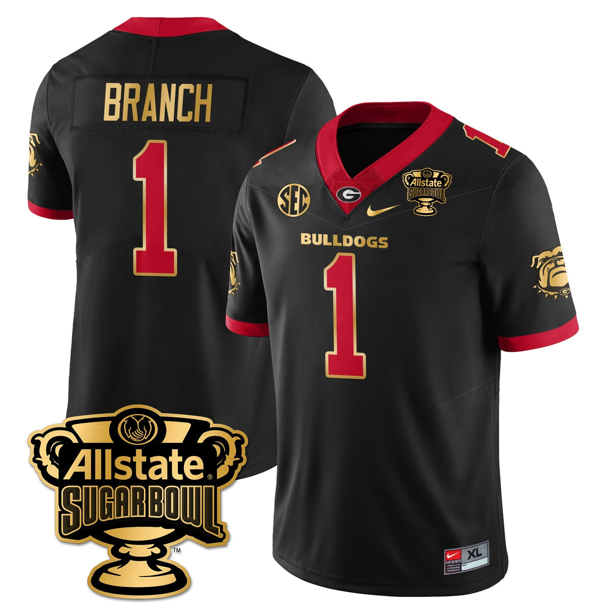 UGA Vapor Limited Football Jersey - Sugar Bowl