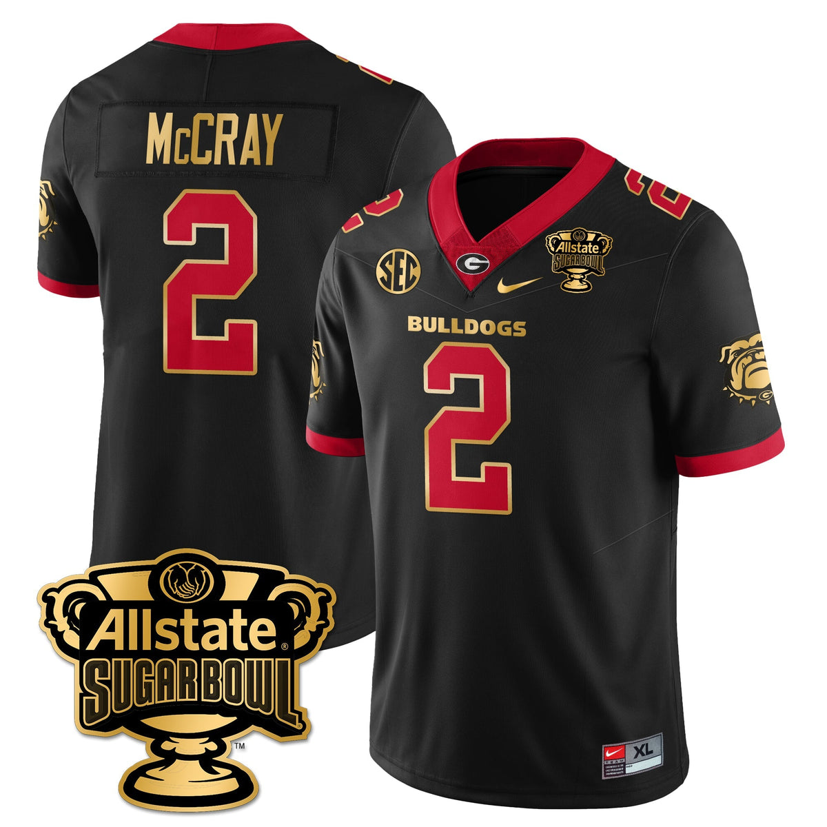 UGA Vapor Limited Football Jersey - Sugar Bowl
