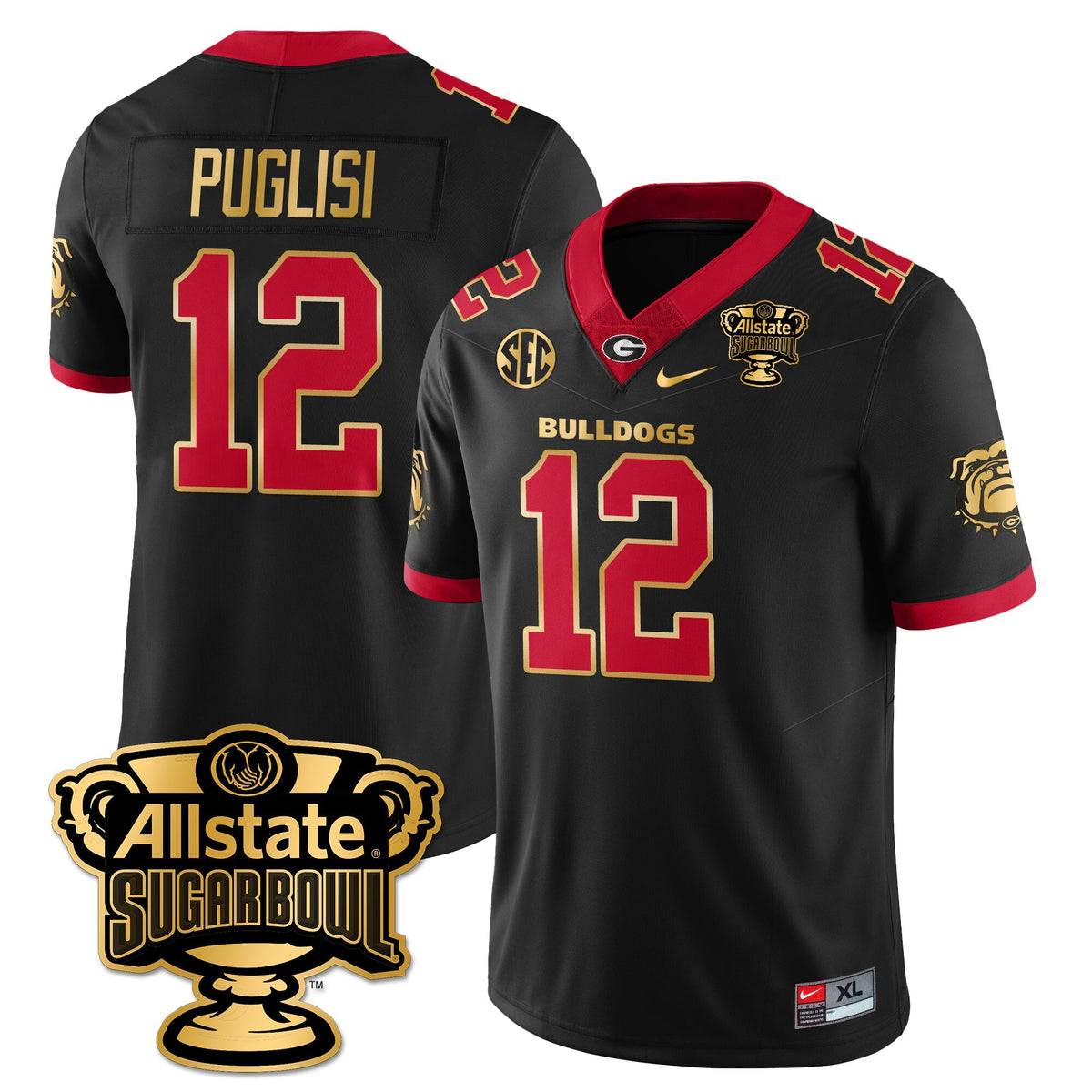 UGA Vapor Limited Football Jersey - Sugar Bowl