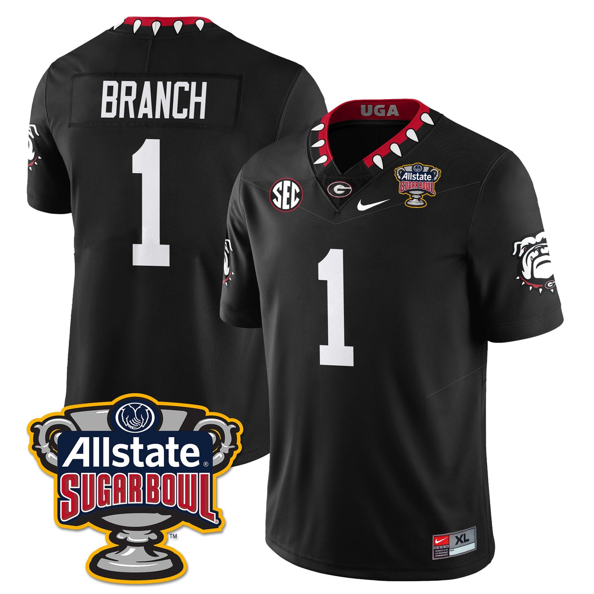 UGA Vapor Limited Football Jersey - Sugar Bowl