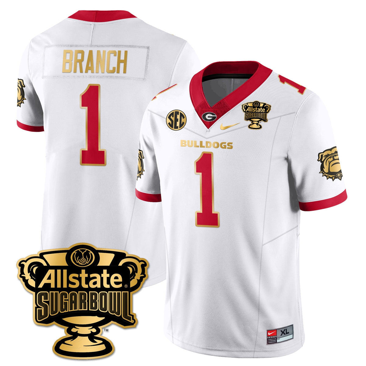 UGA Vapor Limited Football Jersey - Sugar Bowl
