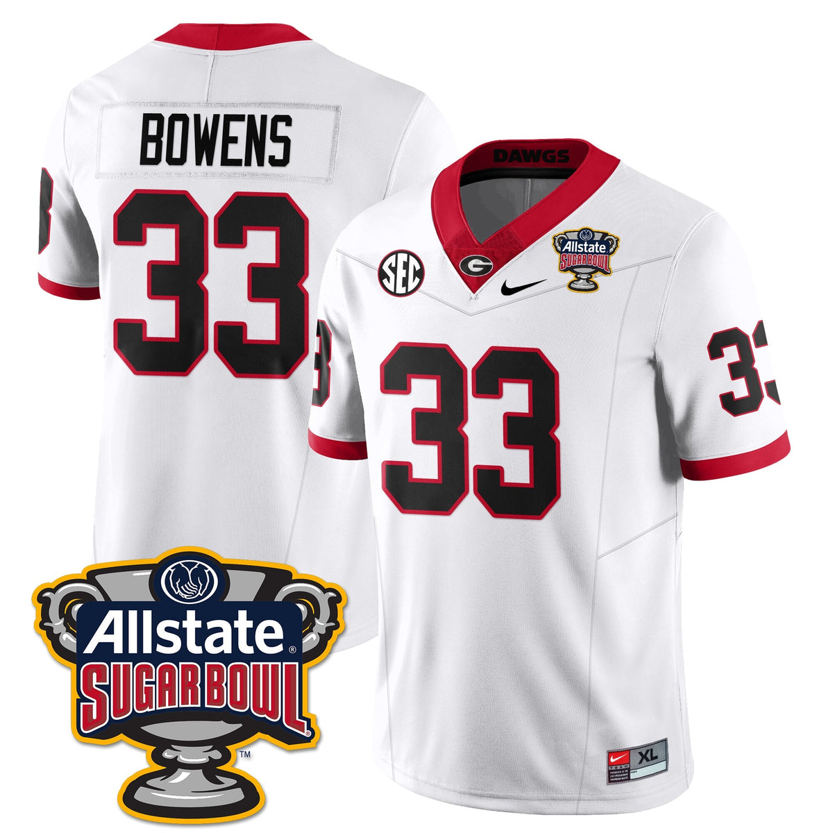 UGA Vapor Limited Football Jersey - Sugar Bowl