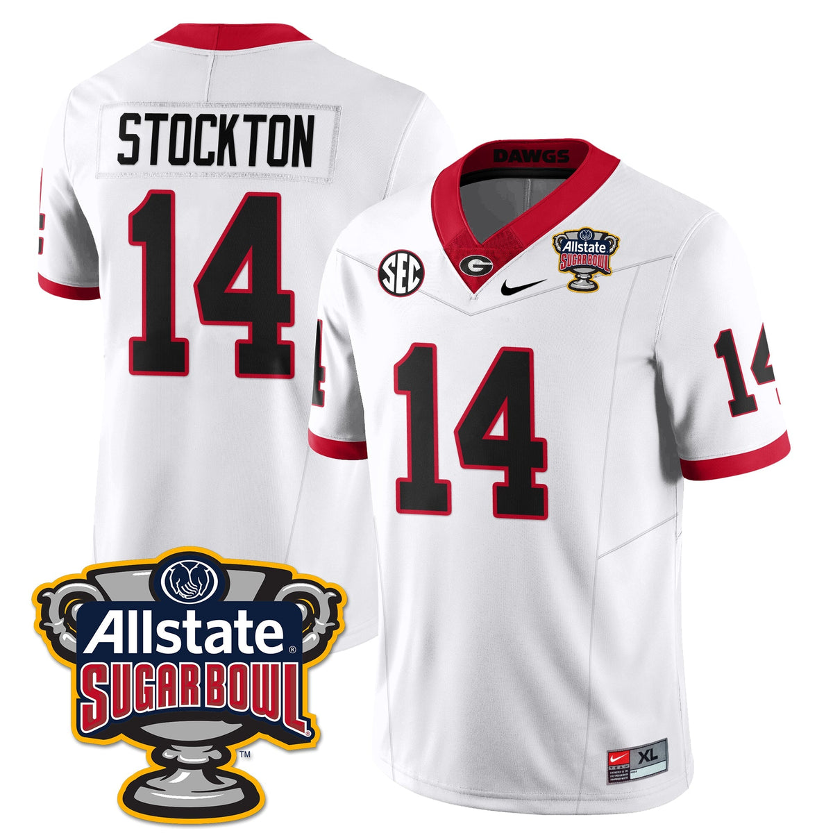 UGA Vapor Limited Football Jersey - Sugar Bowl