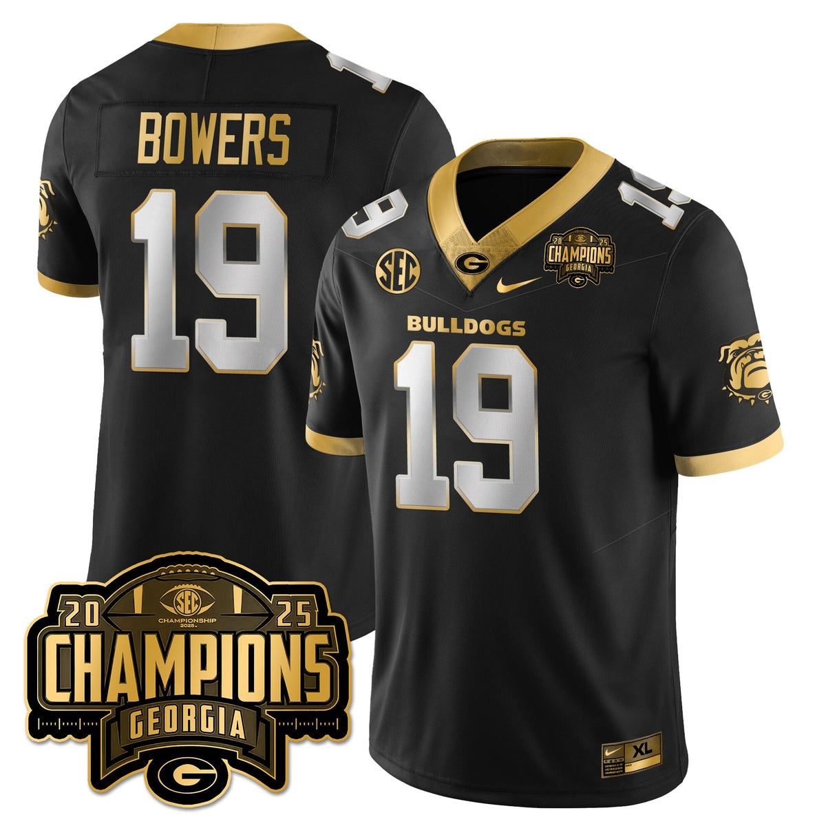 UGA Vapor Limited Gold Jersey - SEC Football Champions