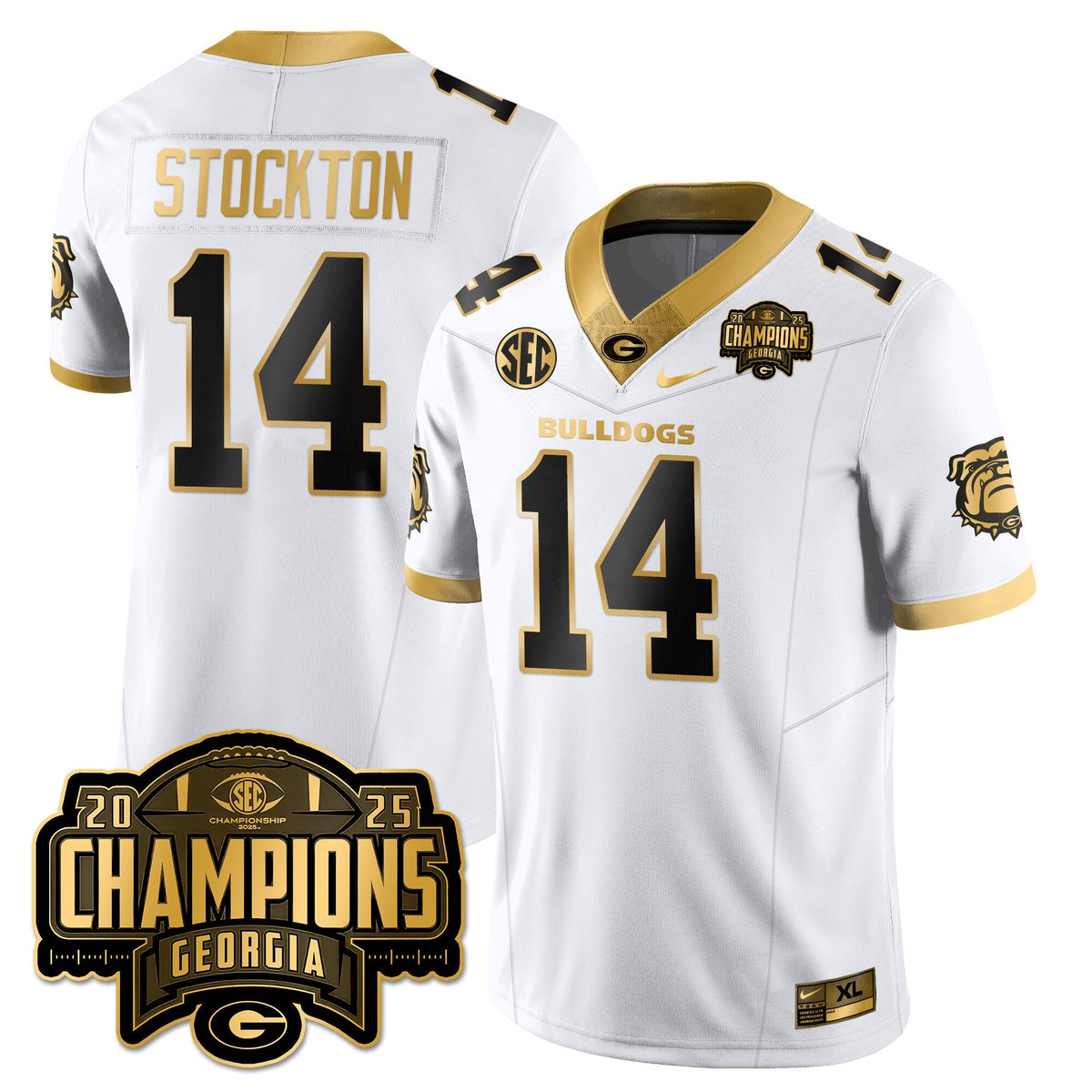 UGA Vapor Limited Gold Jersey - SEC Football Champions