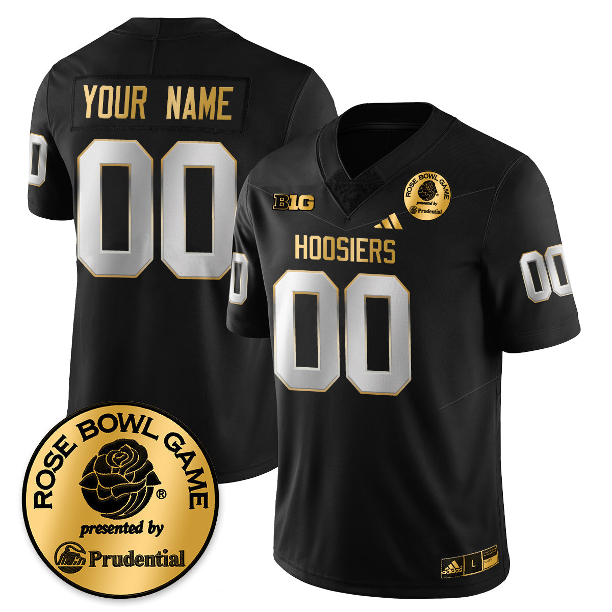 Custom IND Vapor Limited Football Gold Jersey - Rose Bowl