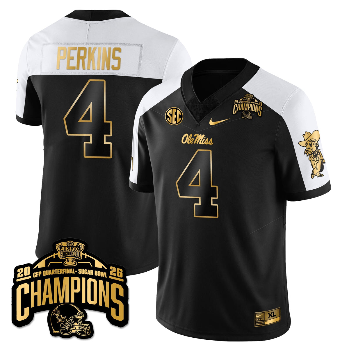 OMB Football Vapor Limited Gold Jersey - Allstate Sugar Bowl Champions