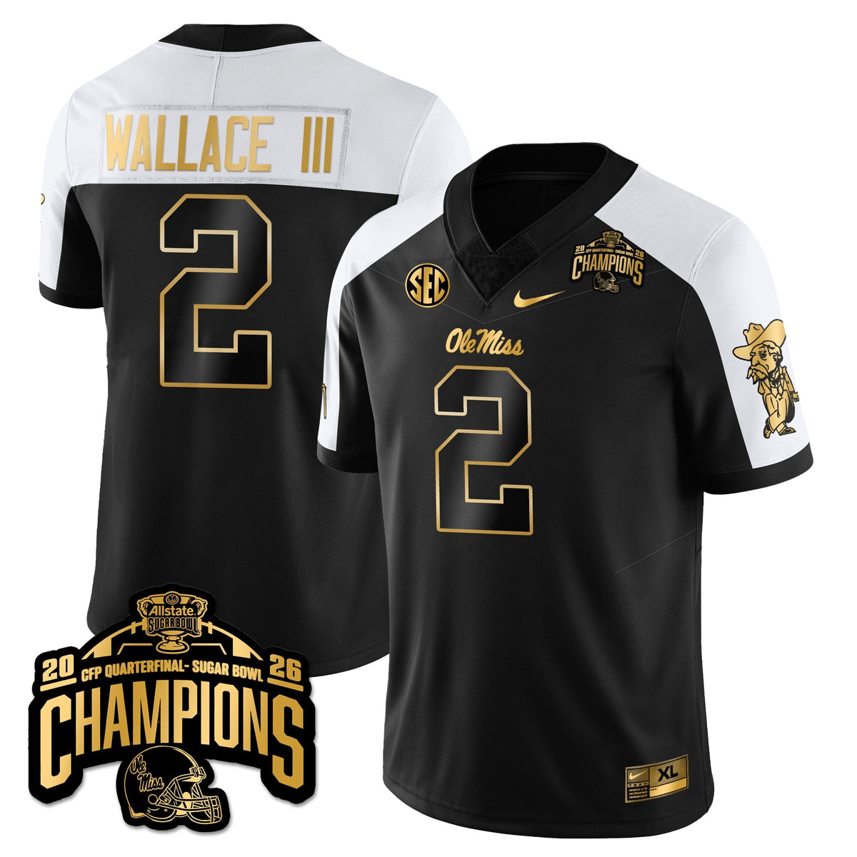 OMB Football Vapor Limited Gold Jersey - Allstate Sugar Bowl Champions
