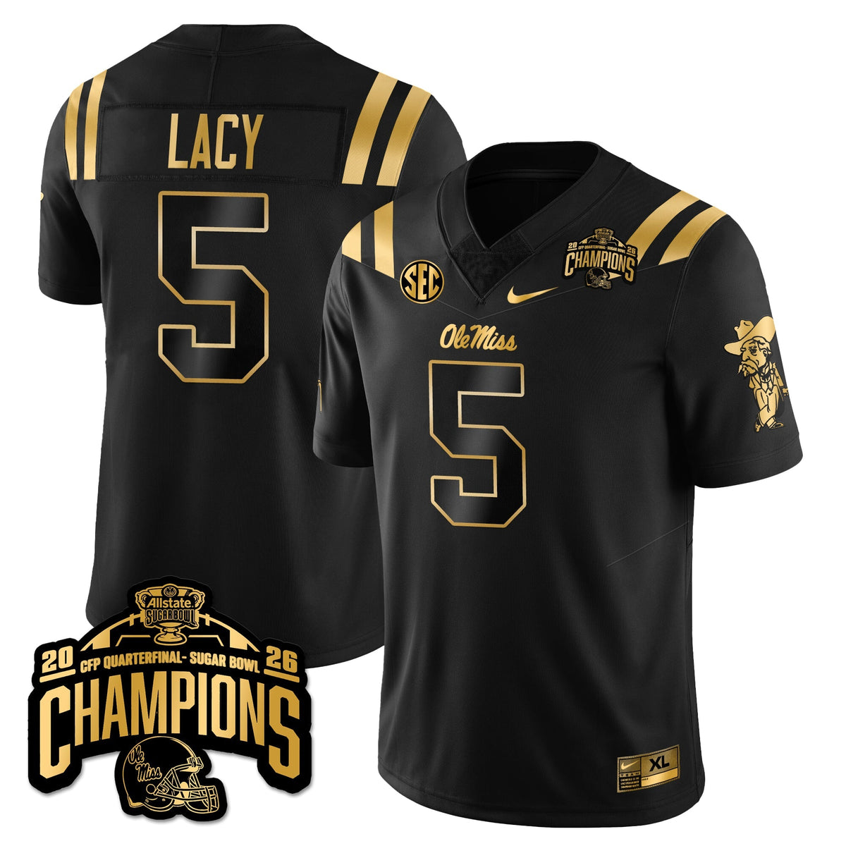 OMB Football Vapor Limited Gold Jersey - Allstate Sugar Bowl Champions