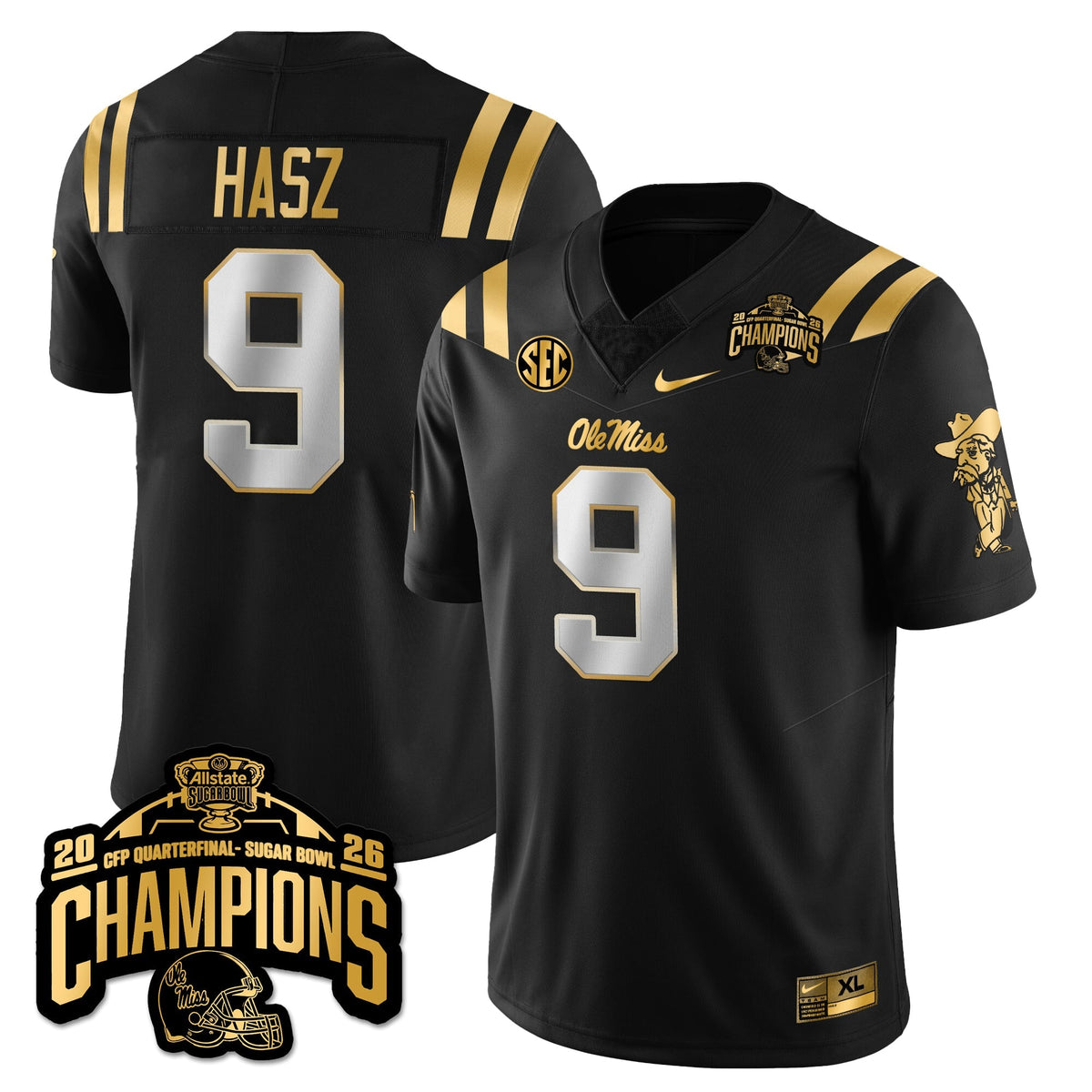 OMB Football Vapor Limited Gold Jersey - Allstate Sugar Bowl Champions