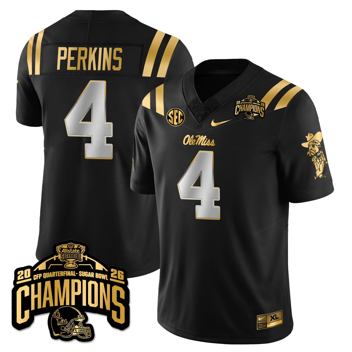 OMB Football Vapor Limited Gold Jersey - Allstate Sugar Bowl Champions