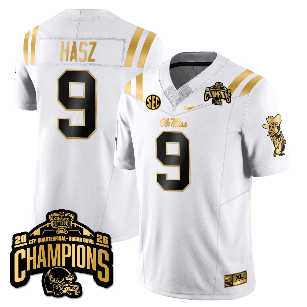 OMB Football Vapor Limited Gold Jersey - Allstate Sugar Bowl Champions