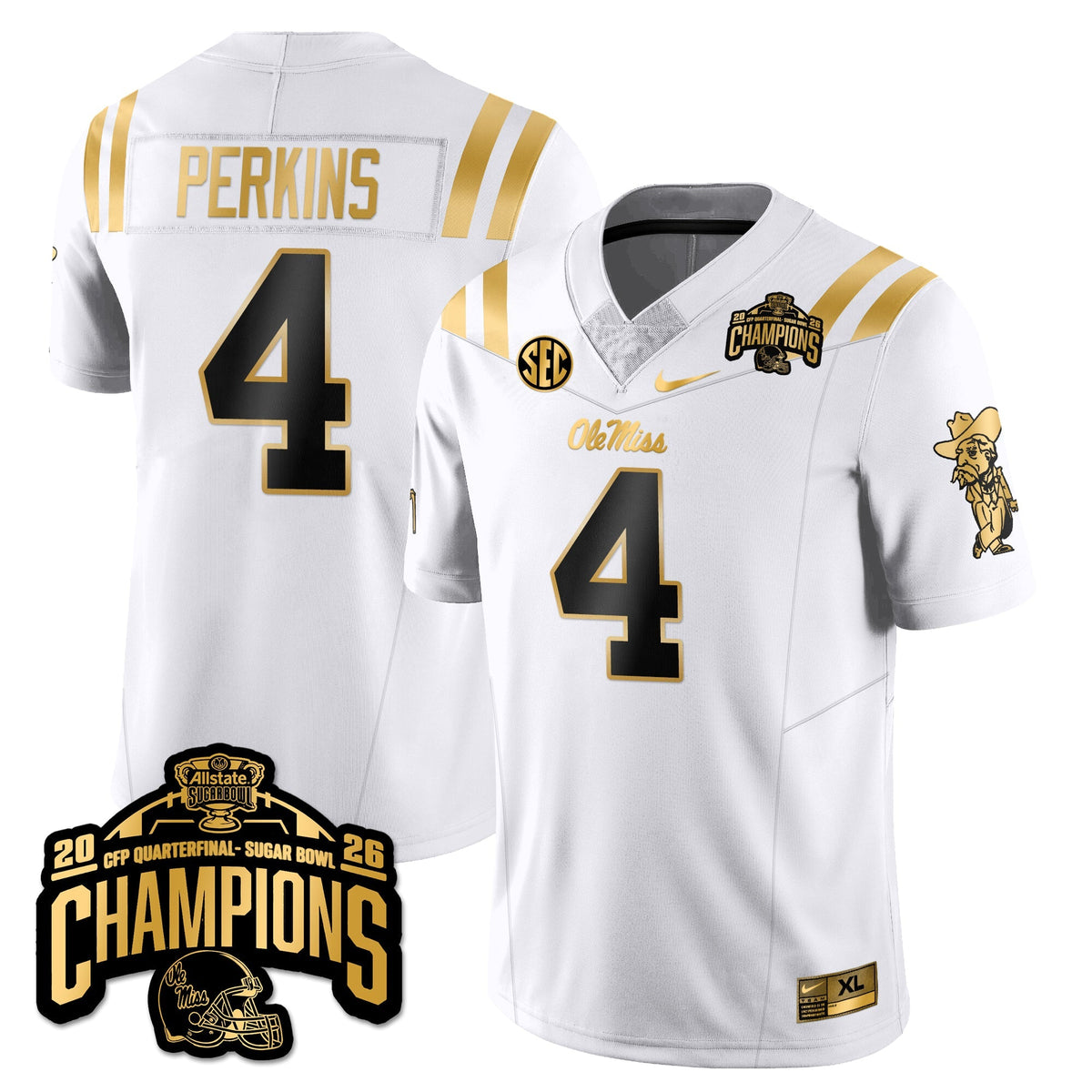 OMB Football Vapor Limited Gold Jersey - Allstate Sugar Bowl Champions