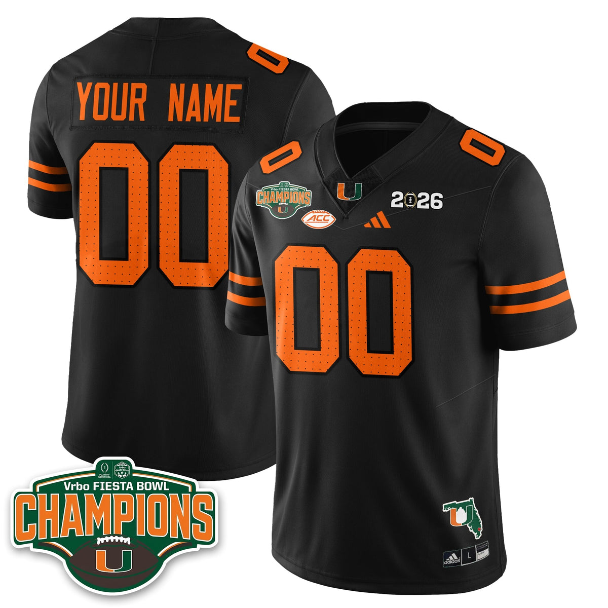 MIA Football Vapor Limited Custom Jersey V2 - Fiesta Bowl Champions